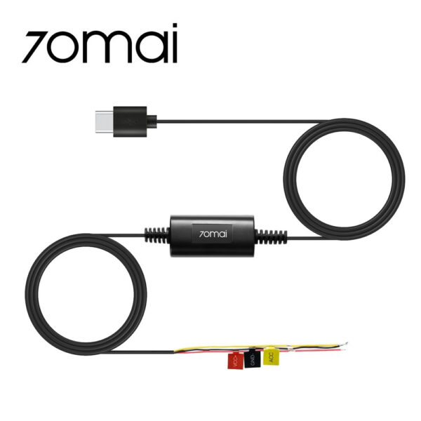 [Adaptador Parqueo 70mai Hardwire Kit UP03 Dash Cam Tipo-C 12V-30V-5V/2.4A] Adaptador Parqueo 70mai Hardwire Kit UP03 Dash Cam Tipo-C 12V-30V-5V/2.4A